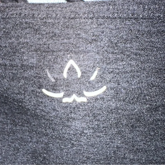 Beyond Yoga Scrunch It Up Cropped Ruched Long Sleeve Shirt Charcoal Gray Sz L - Picture 5 of 9